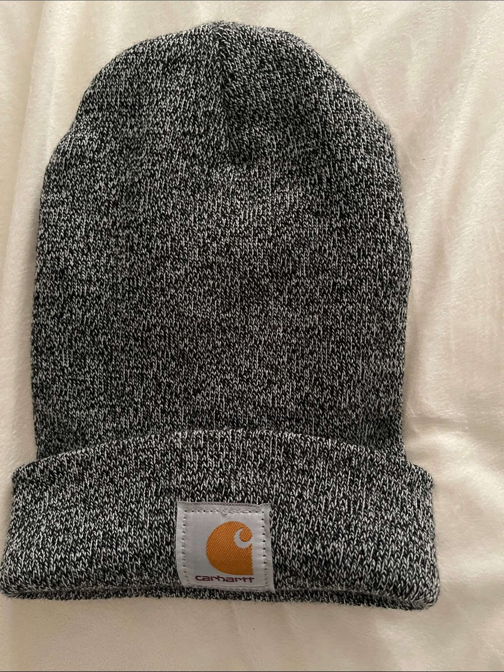 Carhartt Black & White Marled Knit Beanie